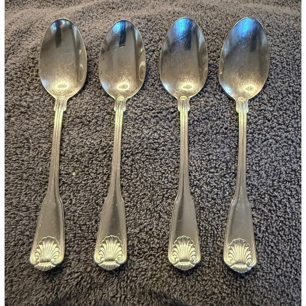 Towle London Shell 18/8 Stainless Tablespoons Set of 4 Korea Flatware